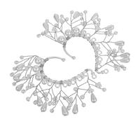 SOIMISS Boucles Oreilles Elfes à Clip avec Perles Imitation Blanches Bijoux de Mariage pour Femmes Accessoires Féeriques sans Piercing Élégants pour Mariées et Demoiselles Honneur