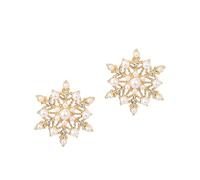 SOIMISS Boucles Oreilles Flocon De Dorées Puces Oreilles Pour Femmes Simples Et Originaux