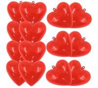 SOIMISS Boules en Plastique à Remplir de Cœur 14 Pièces 65x63x37 Mm Décorations Suspendues pour Bricolage Fête Saint-Valentin Mariage Loisirs Créatifs