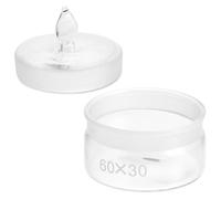 SOIMISS Bouteille de Pesée de Laboratoire en Verre Forme Plate Fonction de Scellement et Pesée Précise pour Usage Scientifique en Milieu Laboratoire