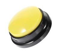 SOIMISS Bouton Interactif pour Chien Boîte à Sons Jaune Enregistrement de Messages Accessoire pour Animaux de Compagnie Renforcez Lien avec Votre Animal