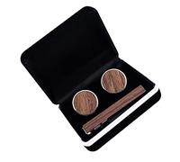 SOIMISS Boutons de manchette en bois et boutons de manchette pour homme, cadeau d'anniversaire, cadeau de fête des pères