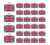 SOIMISS Breloques Drapeau Britannique 25 Pcs Mini Pendentifs Légers pour Création Bijoux Décorations Fête Nationale Royaume-Uni Accessoires DIY Bracelets et Boucles D’Oreilles