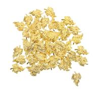 SOIMISS Breloques en Métal pour Décoration D'ongles Diy Forme Feuille 100 Pièces Légères et Faciles à Transporter, Accessoires pour Bijoux de Manucure