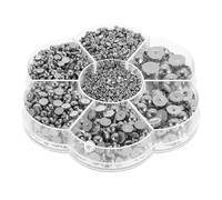 SOIMISS Breloques pour Ongles Demi-perles Multifonctions Plastique Argenté DIY Nail Art Décorations Créatives Accessoires Loisirs Créatifs
