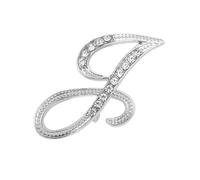 SOIMISS Broche à Épingle de Col Style et Élégance en Alliage Argenté Lettre Anglaise Chic et Créative pour Décorer Vêtements Femme