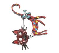SOIMISS Broche Chat Originale 5.3 CM Épingle à Foulard et Robe Femme Accessoire Mode pour Soirée et Sorties