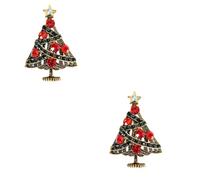 SOIMISS Broche Clignotante Noel 2 Pièces Broche Remplisseur De De Goupille De Fête De Épinglettes D'insigne De De Christmas De Femme Arbre De Noel