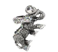 SOIMISS Broche Éléphant Pailleté pour Femme Broche Décorative pour Manteaux Pulls Écharpes et Accessoires de Cocktail