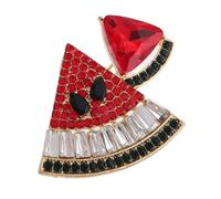 SOIMISS Broche Pastèque Rouge Élégante et Légère Épingle Col Cape Unisexe Accessoire Polyvalent pour Costumes et Cardigans