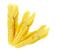 SOIMISS Broche Ruban Jaune Satin Polyester pour Sensibilisation Cancer Enfance, Lot 100 Pièces, Épingle à Revers, Décoration Événement Caritatif, Accessoire Tissu Vif