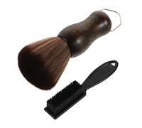 SOIMISS Brosse à Barbe Et Cheveux Portable Avec Manche Et Petite Brosse Pour Coiffage Et Nettoyage