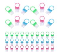 SOIMISS Brosse à Ongles Multiusage 90 Pièces Vert, Rose, Bleu - Nettoyant pour Pinceaux à Ongles, Brosse de Nettoyage pour Bagues et Fermoirs de Boucles D’oreilles - Outils