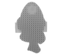 SOIMISS Brosse pour Chat de Poisson Gris, Griffoir D’intérieur à Fixer sous Pieds de Chaise ou Table, Brosse Aide Toilettage des Chatons, Réduit Perte de Poils et Démangeaisons,