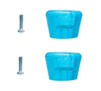SOIMISS Butée de Frein pour Patins à roulettes Transparente Bleue Accessoire avec Vis Bloc de Frein Large pour Arrêt Rapide et Stabilité Compatible Patins Quad et Roller Set