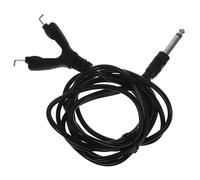 SOIMISS Câble à Clip Silicone et Cuivre 2,5 M Noir Cordon D'alimentation pour Machines à Tatouer Usage Professionnel Secteur Piercing