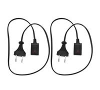 SOIMISS Câble d'alimentation pour Bouillotte Électrique 2 Pièces Prise EU Compatible Ac220-250V Chargeur pour Chauffe-Mains Rechargeable pour Maison Voyage et Activités Extérieures