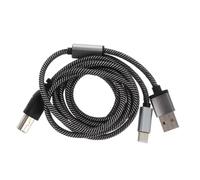 SOIMISS Câble Midi Usb-c vers Usb-b avec Gaine Compatible Piano Imprimante et Microphone Plug And Play sans Installation