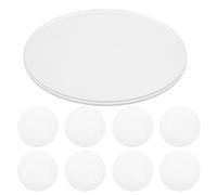 SOIMISS Cache Ampoule en Acrylique Transparent 10pcs pour Projecteurs Mr16gu10, Lentilles Rondes 15 Cm, Résistantes la Chaleur 2 Mm, Adaptées pour Éclairage Extérieur et