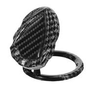 SOIMISS Cache-Bouton d'Arrêt du Moteur en Fibre de Carbone Noir Protection Antirayures pour Interrupteur d'Allumage Couvercle Décoratif de Démarreur Compatible Plusieurs Modèles