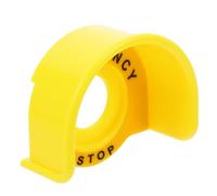 SOIMISS Cache-Bouton d'Arrêt d'Urgence Transparent Protection de Bouton Poussoir Petit Demi-Cercle Couvercle de Sécurité Robuste pour Circuits Électriques et Machines Usage Industriel