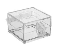 SOIMISS Cache-Interrupteur Rabattable 52X52 MM en Plastique Transparent Protection Anti-Poussière et Anti-Garçon et Filles pour Bouton D’Alimentation Boîtier de Protection pour Panneau