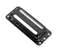 SOIMISS Cache Micro Guitare Électrique Humbucker Mini en Métal Noir | Double Fente, Finition Plaquée et Scellée, Compatibilité, Ton Pur et Clarté Accrue