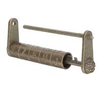 SOIMISS Cadenas à Combinaison Antique en Alliage de Zinc Grand Modèle Rétro Style Chinois Code Classique à 5 Roues Serrure Décorative Vintage pour Armoire Tiroir Boîte à Bijoux