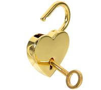 SOIMISS Cadenas Cœur Métal avec Clé Serrure pour Valise Boîte à Journal et Antirouille Symbole et Sécurité