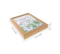 SOIMISS Cadre Photo DIY avec Tuiles Mahjong Décoration Traditionnelle Chinoise Présentoir de Table Solide et Élégant pour Maison Interactif et Cadeau