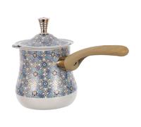 SOIMISS Cafetière Turque en Acier Inoxydable 720 Ml Cezve de Table Compatible Induction Gaz et Électrique Petit Chauffe-Lait Multifonction pour Café Turc Thé Beurre et Chocolat