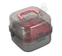 SOIMISS Cage de Transport Portable pour Hamsters et Petits Animaux Double Couche avec Ventilation Poignée Valise pour Voyages et Sorties Adaptée Cochons et Furets