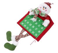 SOIMISS Calendrier de Porte Suspendu en Forme de Bonhomme de Neige, décoration Murale de Noël pour Porte, élément Festif pour intérieur, Ambiance chaleureuse et Joyeuse