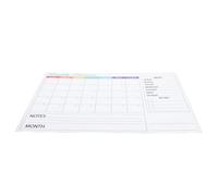 SOIMISS Calendrier Mural Effaçable à Sec Autocollant en Pvc 30x40 Cm, Tableau Blanc Auto-adhésif Amovible pour Bureau, la Cuisine et Organisation Familiale, Planning Mensuel sans Trace