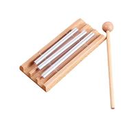 SOIMISS Carillon à Trois Tons pour Méditation et Yoga Instrument de Percussion Éducatif pour Garçon Fille Apaisant et Soutien Pédagogique Classe