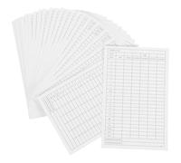 SOIMISS Carnet de Score de Golf 32 Feuilles en Papier Cartonné Résistant aux Intempéries Format Compact Poche Recharges de Cartes de Score pour Tournois et Entraînements Bloc de Papier