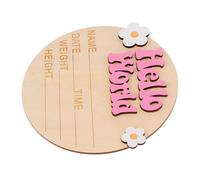 SOIMISS Carte Commémorative De Liste De Croissance Personnalisé Carte Jalon Bébé Nouveau-nés Signes De Jalon Bébé Nouvelle-né Oh Nursery Accueillant Est Annonce Nom En Bois