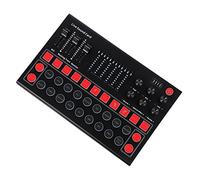 SOIMISS Carte Son Externe Multifonction Et Changeur De Voix Portable pour Streaming Live, DJ Et Podcast, Compatible Pc Et Téléphone, Dsp De Bruit, LED Colorées, Compacte Et Légère