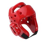 SOIMISS Casque de Taekwondo Rouge pour Garçon et Filles Design Ventilé, Protection Absorbant Les Chocs en Eva, pour Compétition et Kickboxing, Taille L