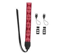 SOIMISS Ceinture de Caméra Portable Polyester Tressé Imprimé Vintage Rouge Sangle Confortable pour Appareils Photo DSLR et Modèles