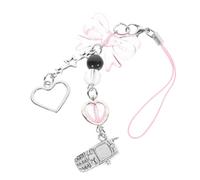 SOIMISS Chaîne Téléphone Portable Mignonne Forme De Nœud Et Cœur Breloque Multifonction Pour Décoration De Sacoche Et Accessoire Légère