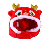 SOIMISS Chapeau de Dragon pour Animaux Festif Bonnet Léger pour Chat et Petit Chien Accessoire Costume Nouvel an Chinois Décoratif et Confortable pour Fête