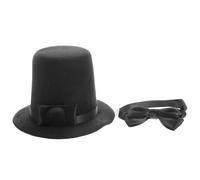 SOIMISS Chapeau de Fête pour Chien et Chat 2 Pièces Nœud Réglable Chapeau Cosplay Léger en Tissu Confortable Décoration d'anniversaire et Halloween pour Animaux de Compagnie