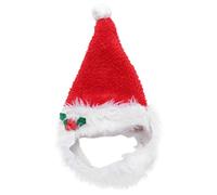 SOIMISS Chapeau de Noël pour Animal de Compagnie Couvre-Chef Festif pour Petits Chiens Taille M Couleur Rouge Bande Décorative Accessoire de Fête pour Costume de Noël