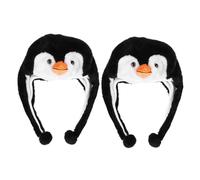 SOIMISS Chapeau de Pingouin Cosplay Lot de 2 Couvre-Chef Amusant pour Fête Rembourrage Coton PP Accessoire Photo Coupe Simple Adapté Garçon et Filles Étudiants Événements