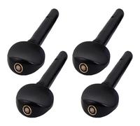 SOIMISS Chevilles de Violon en Ébène Haute Densité 4 Pièces, Mécanisme D'accordage Portable, Accessoires de Remplacement pour Violon Noir