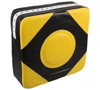 SOIMISS Cible de Frappe Mural de Boxe en Mousse 30X30 CM Tapis de Boxe Mural Noir et Jaune Coussin de Percussion pour Entraînement Mma et Préparation Physique Plaque de Perforation pour