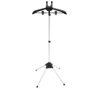SOIMISS Cintre Réglable Pliable Tige Télescopique pour Défroisseur Vapeur, Support en Plastique et Alliage D'aluminium Portable pour Repassage à Domicile