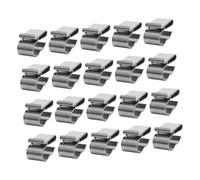 SOIMISS Clips de Câble Photovoltaïque Serrage-câble Résistant à L'usure en Acier Inoxydable Fixation Sécurisée 20pcs pour Câble Solaire 6mm² 2 Fils pour Installation Panneaux Solaires