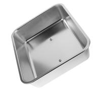 SOIMISS Cloche Rectangulaire pour Barbecue Et Plaque De Cuisson, Couvercle Anti-éclaboussures en Métal Résistant à La Chaleur 26x20x5 Cm, Outil Cuisine en Plein Air Polyvalent